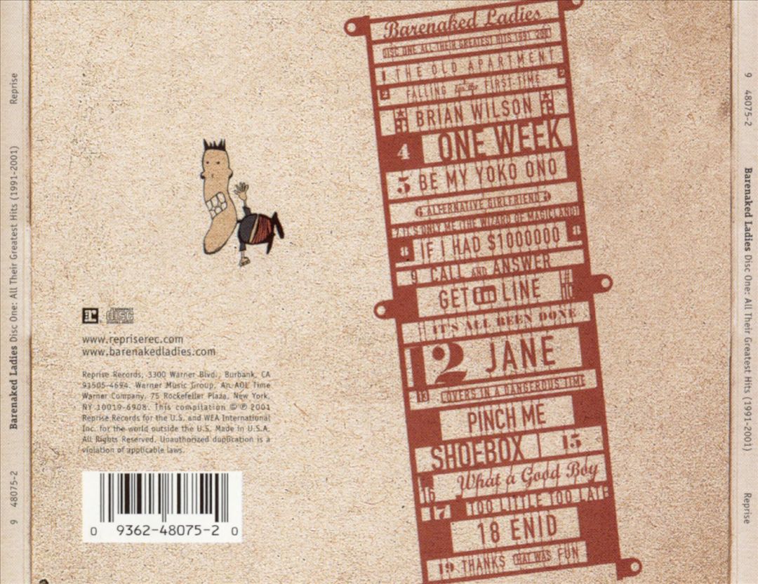 Disc One: All Their Greatest Hits (1991-2001) cover art