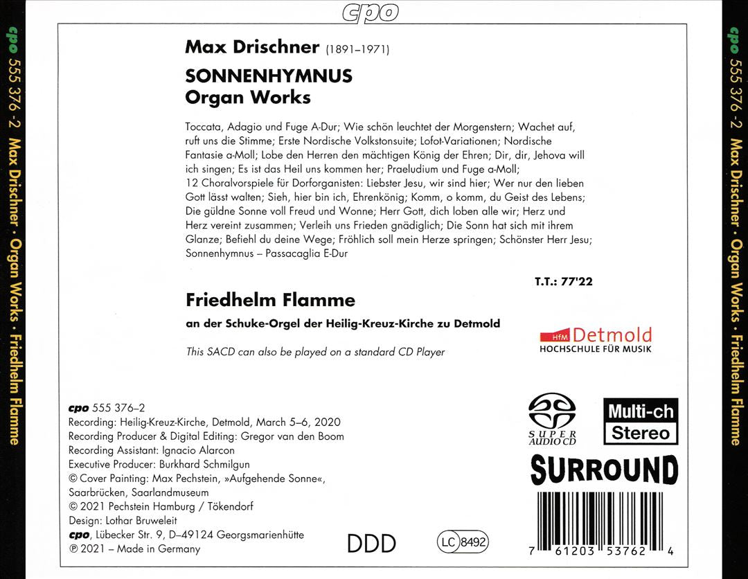 Max Drischner: Sonnenhymnus cover art