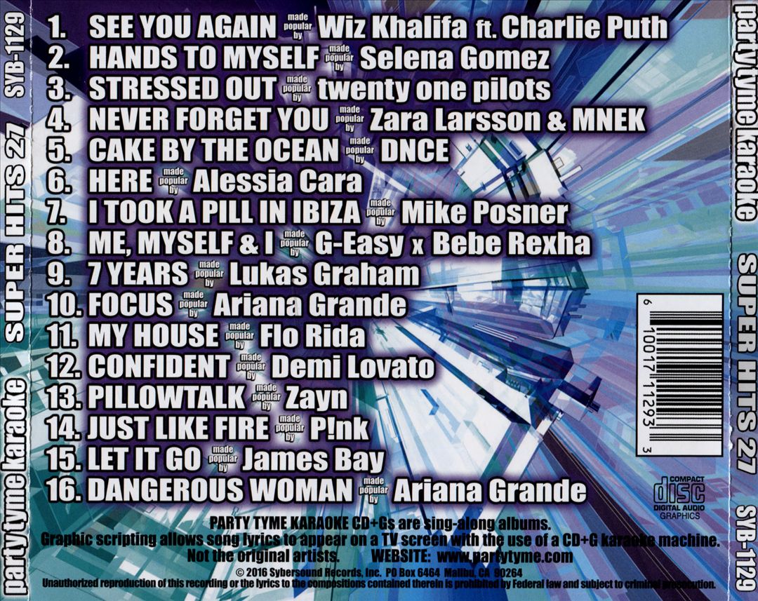 Party Tyme Karaoke: Super Hits, Vol. 27 cover art