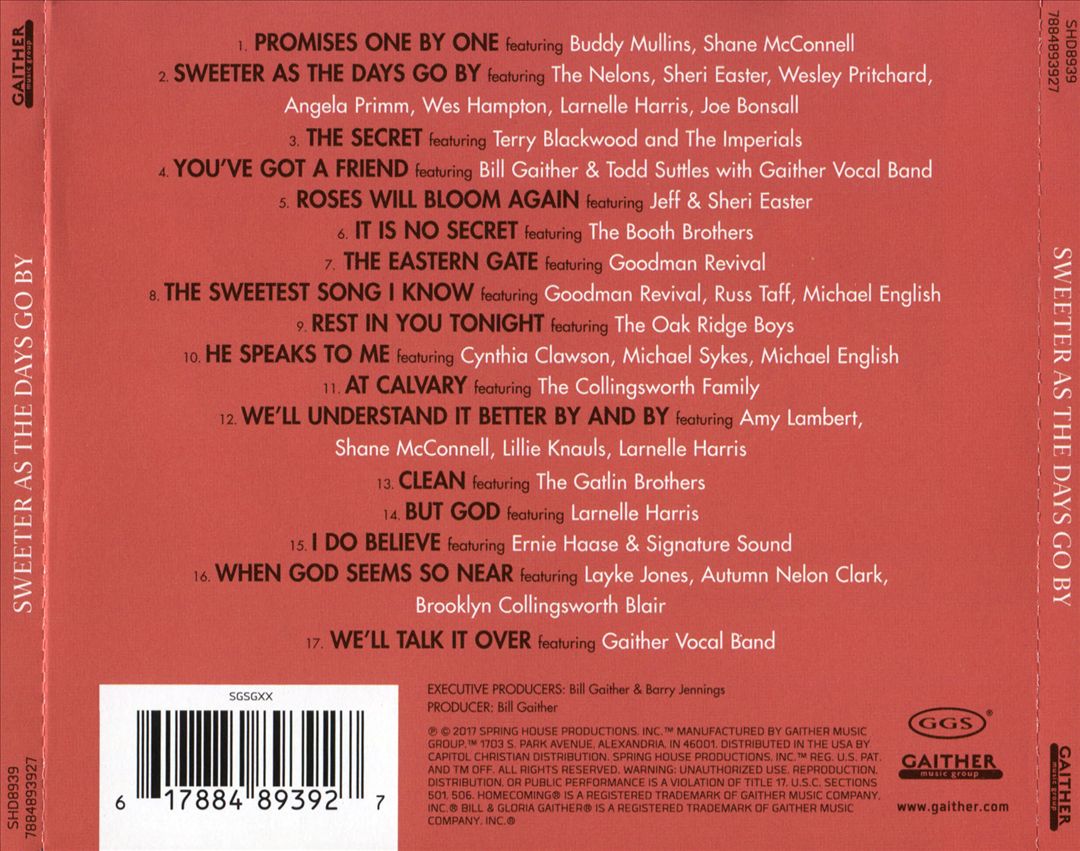 Sweeter as the Days Go By cover art