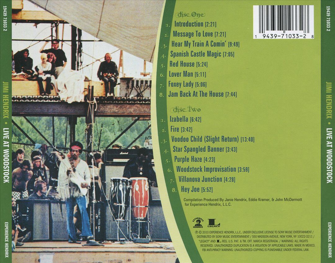 Live at Woodstock cover art