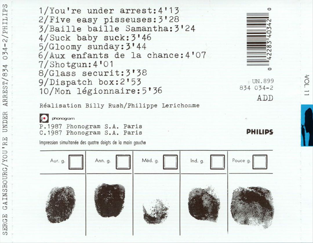 You're Under Arrest cover art