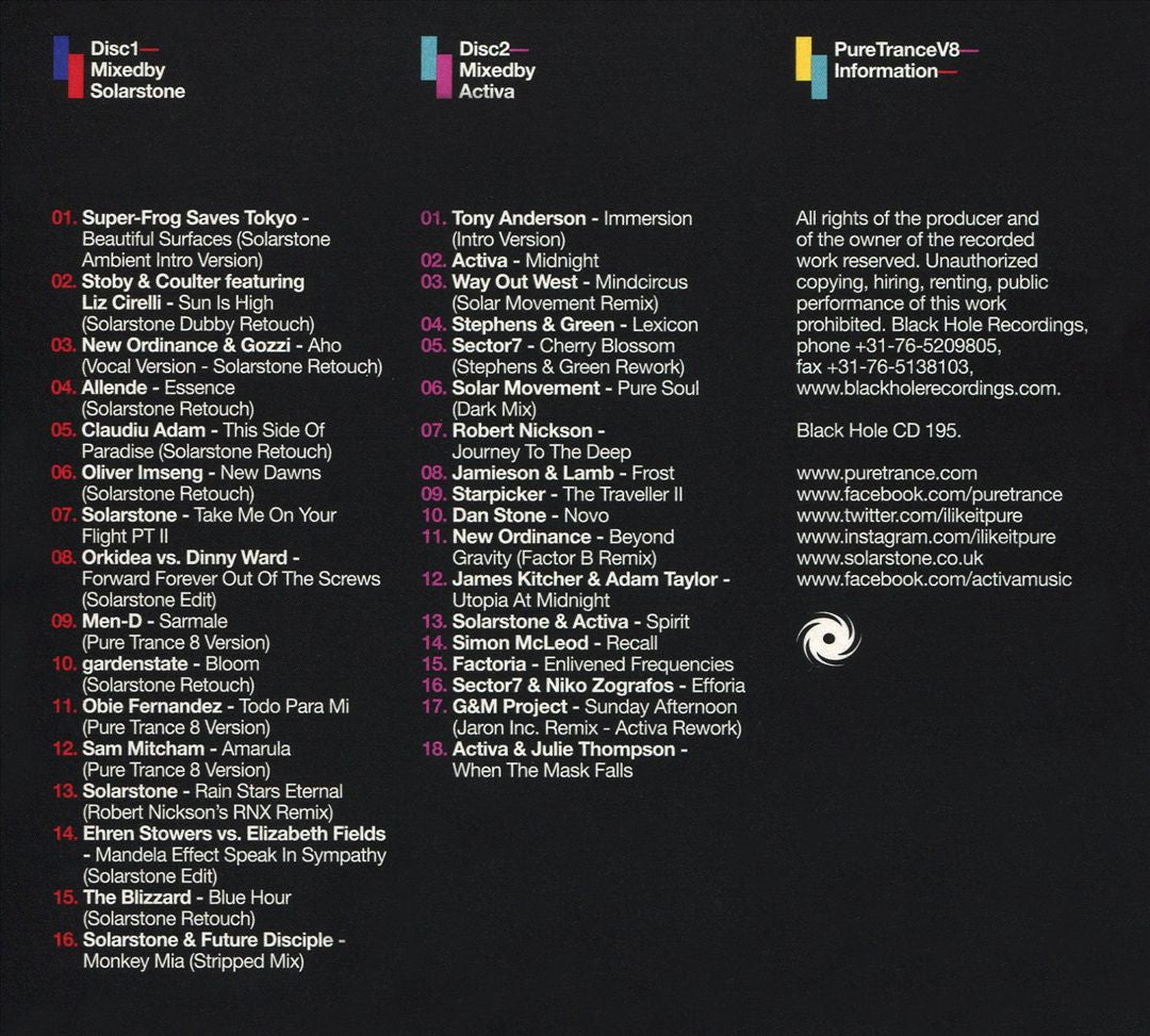 Pure Trance, Vol. 8 cover art