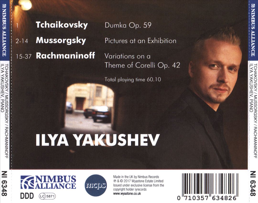 Tchaikovsky, Mussorgsky, Rachmaninoff cover art