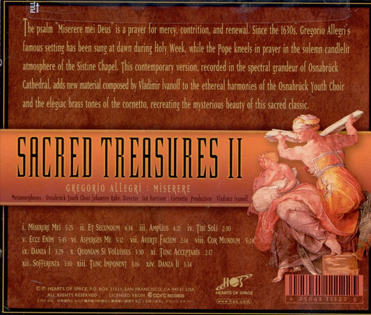 Sacred Treasures II: Choral Masterworks from The Sistine Chapel cover art