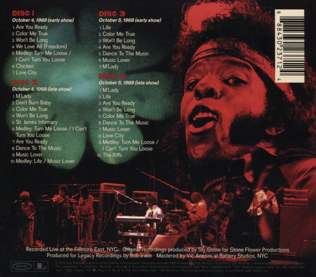 Live at the Fillmore East: October 4th & 5th, 1968 cover art