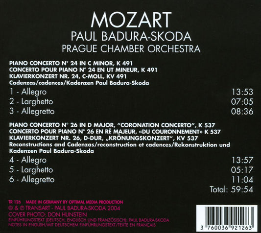 Mozart: Piano Concertos Nos. 24 & 26 cover art