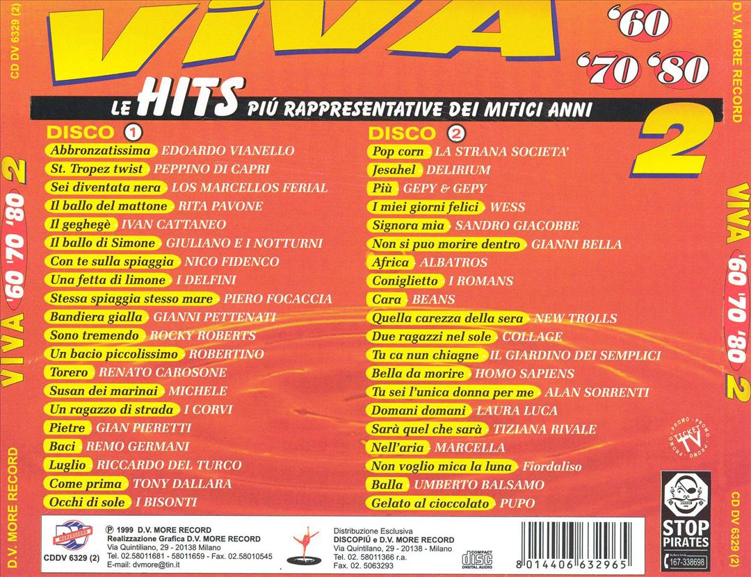 Viva '60, '70, '80, Vol. 2 cover art