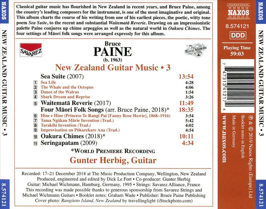New Zealand Guitar Music, Vol. 3: Waitemata Reverie - Music by Bruce Paine cover art