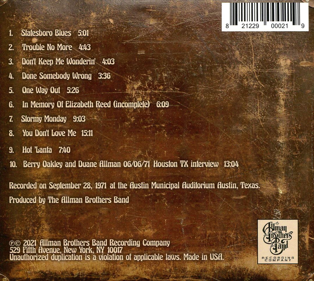 Down in Texas '71 cover art