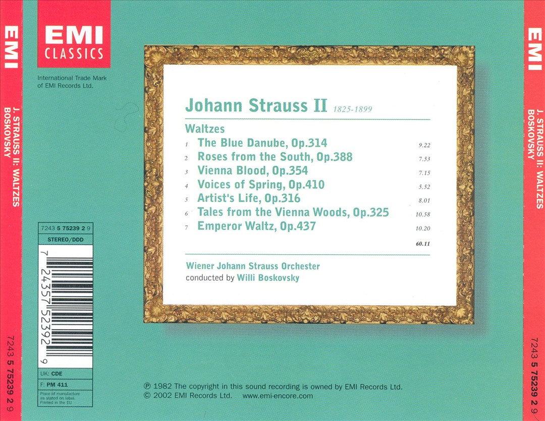 Johann Strauss II: Waltzes cover art