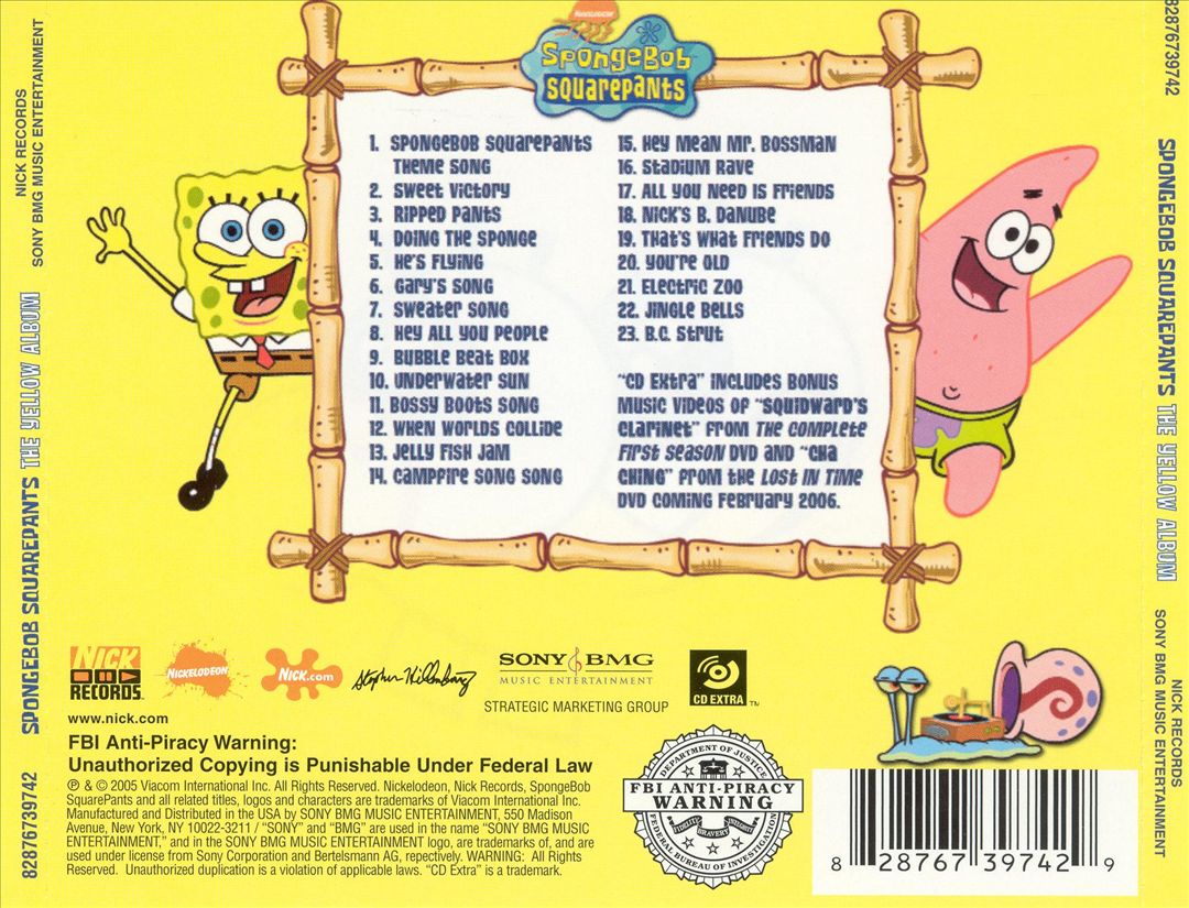 Spongebob Squarepants: The Yellow Album cover art