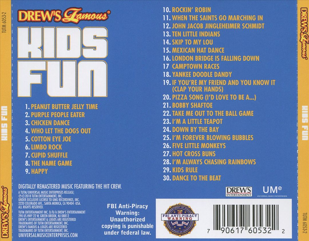 Drew's Famous Kids Fun cover art