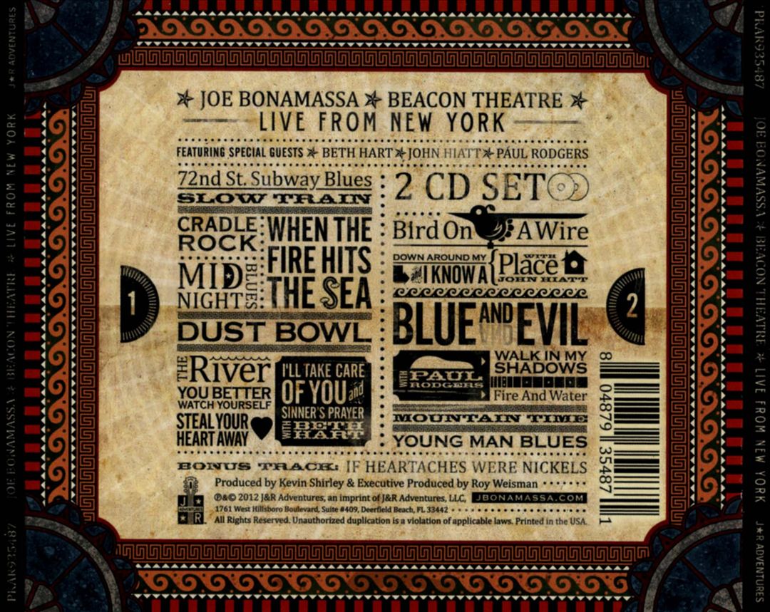 Beacon Theatre: Live from New York cover art
