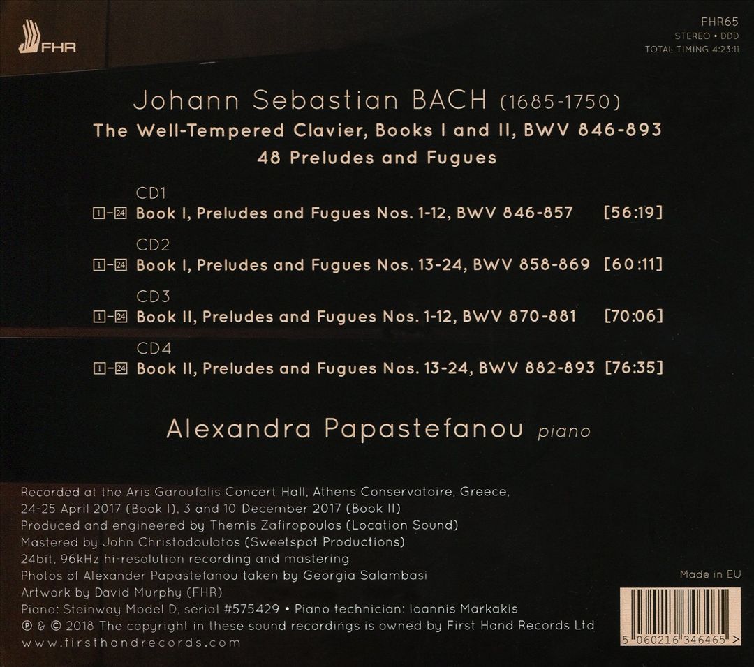 J.S. Bach: The Well-Tempered Clavier cover art