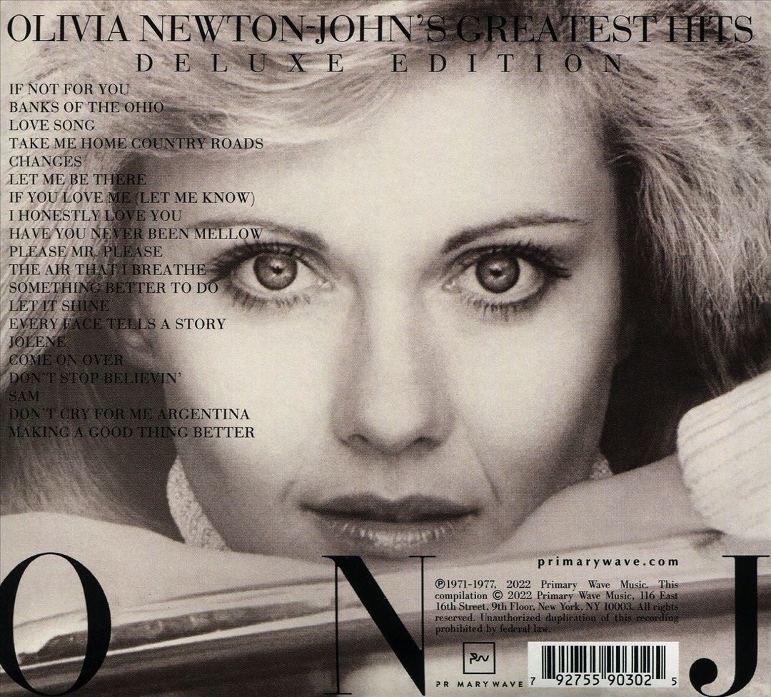 Olivia Newton-John's Greatest Hits cover art