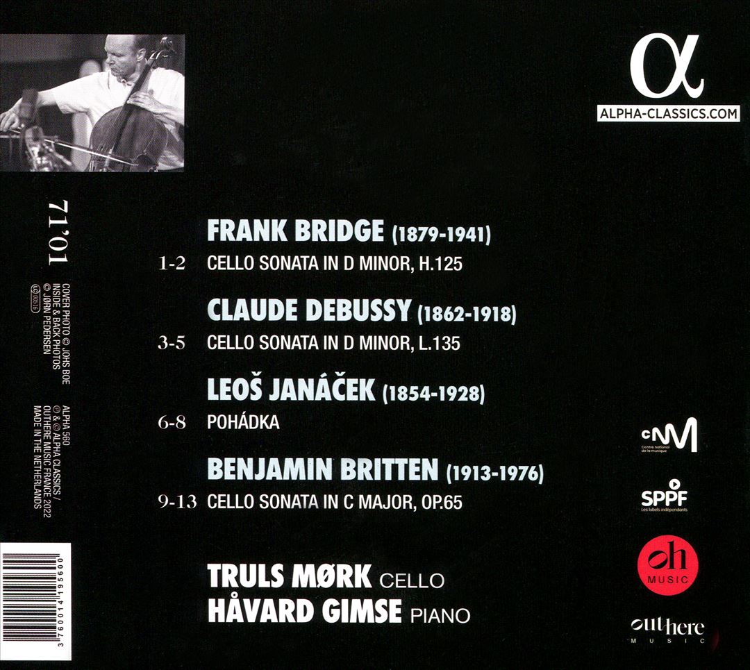 Bridge, Britten, Debussy: Cello Sonatas cover art