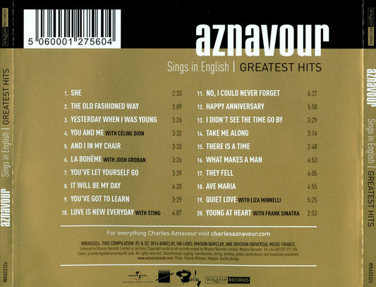 Sings in English Official Greatest cover art