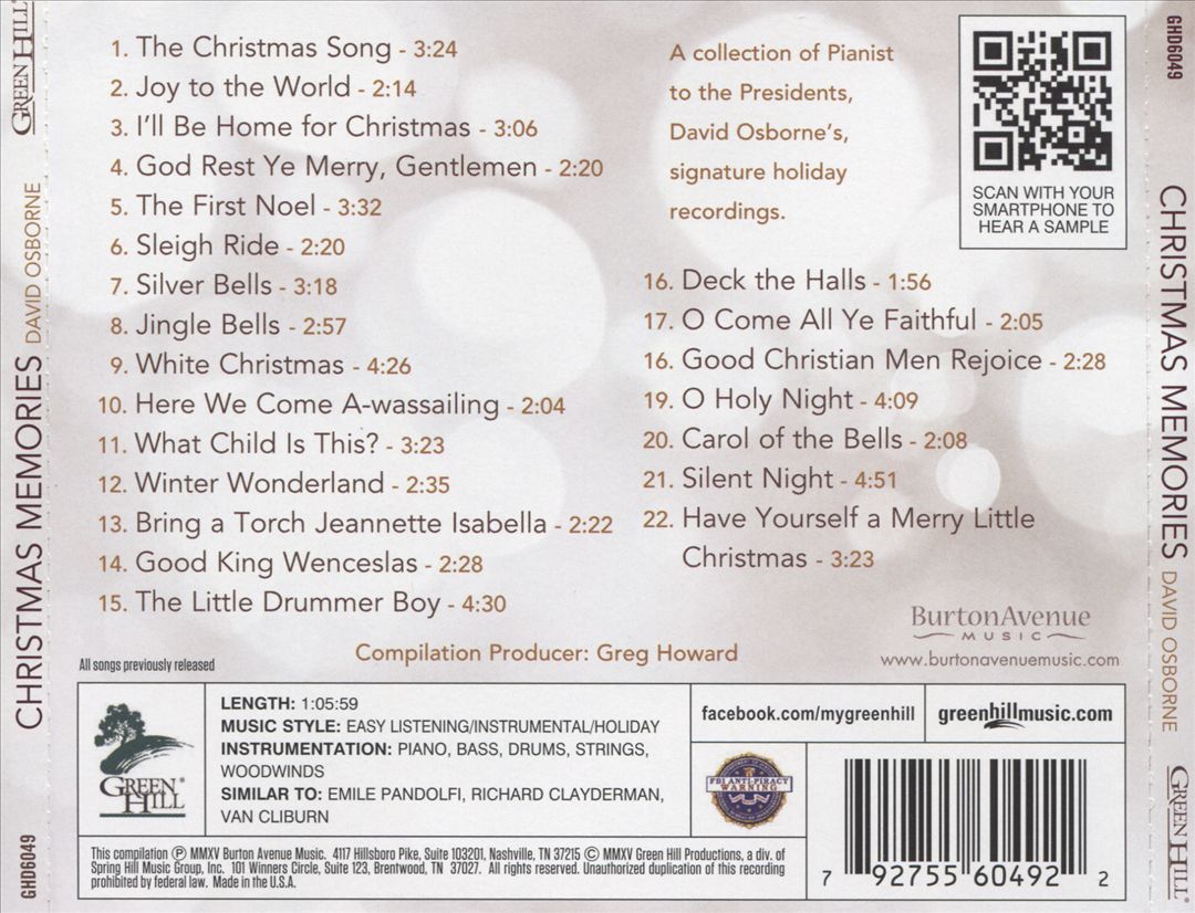 Christmas Memories cover art