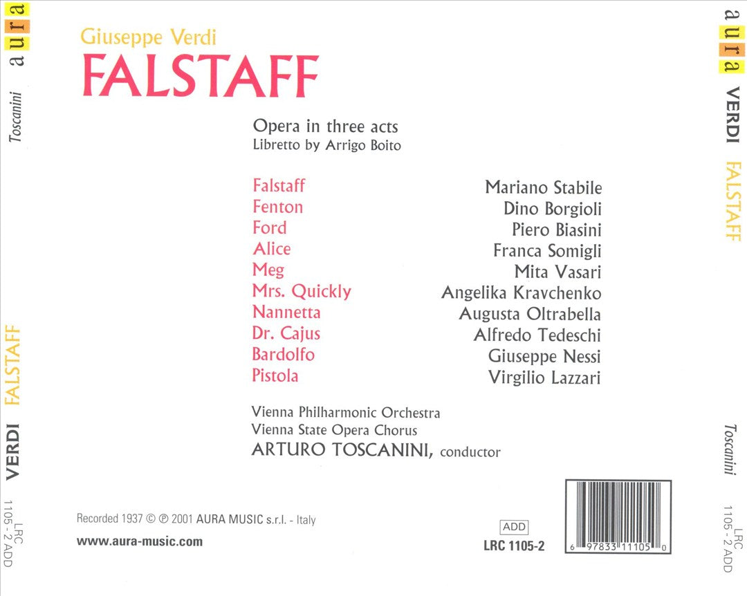 Verdi: Falstaff cover art