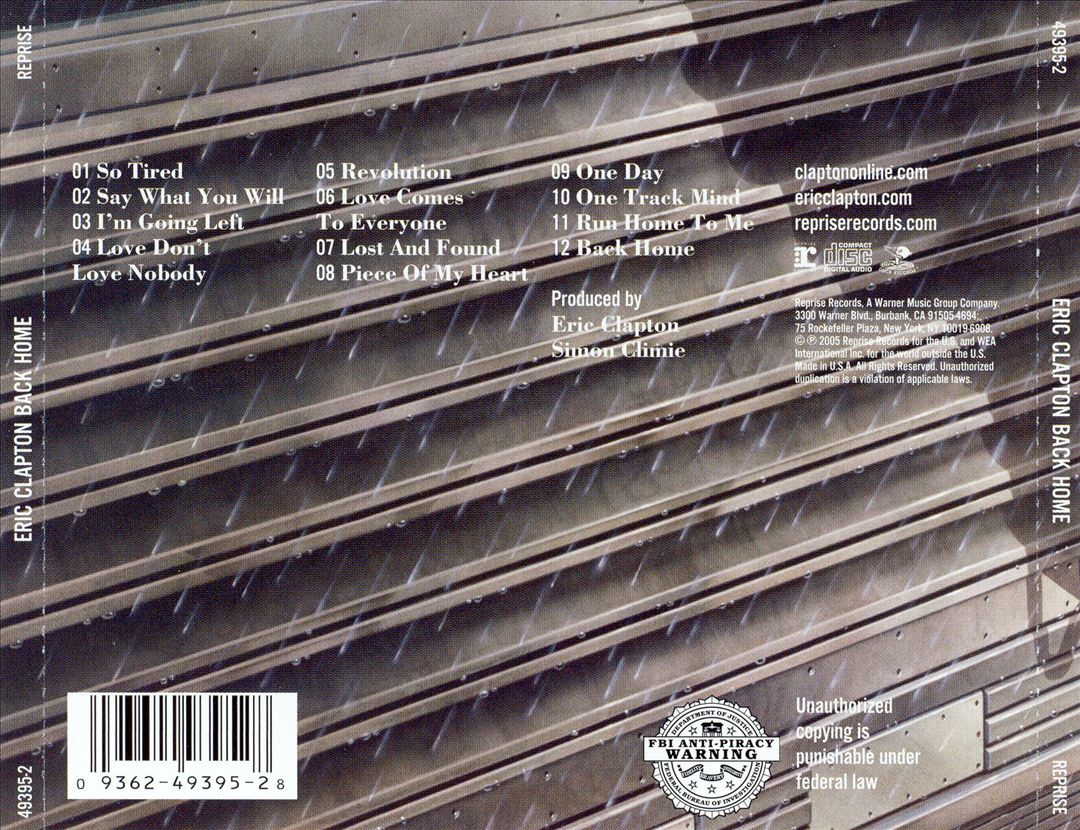 Back Home cover art