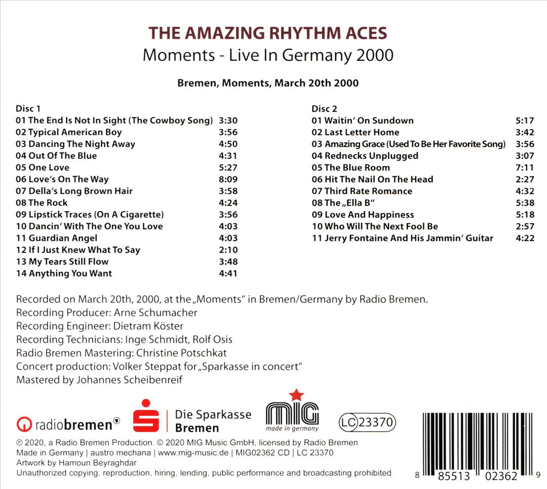Moments [Live in Germany 2000] cover art