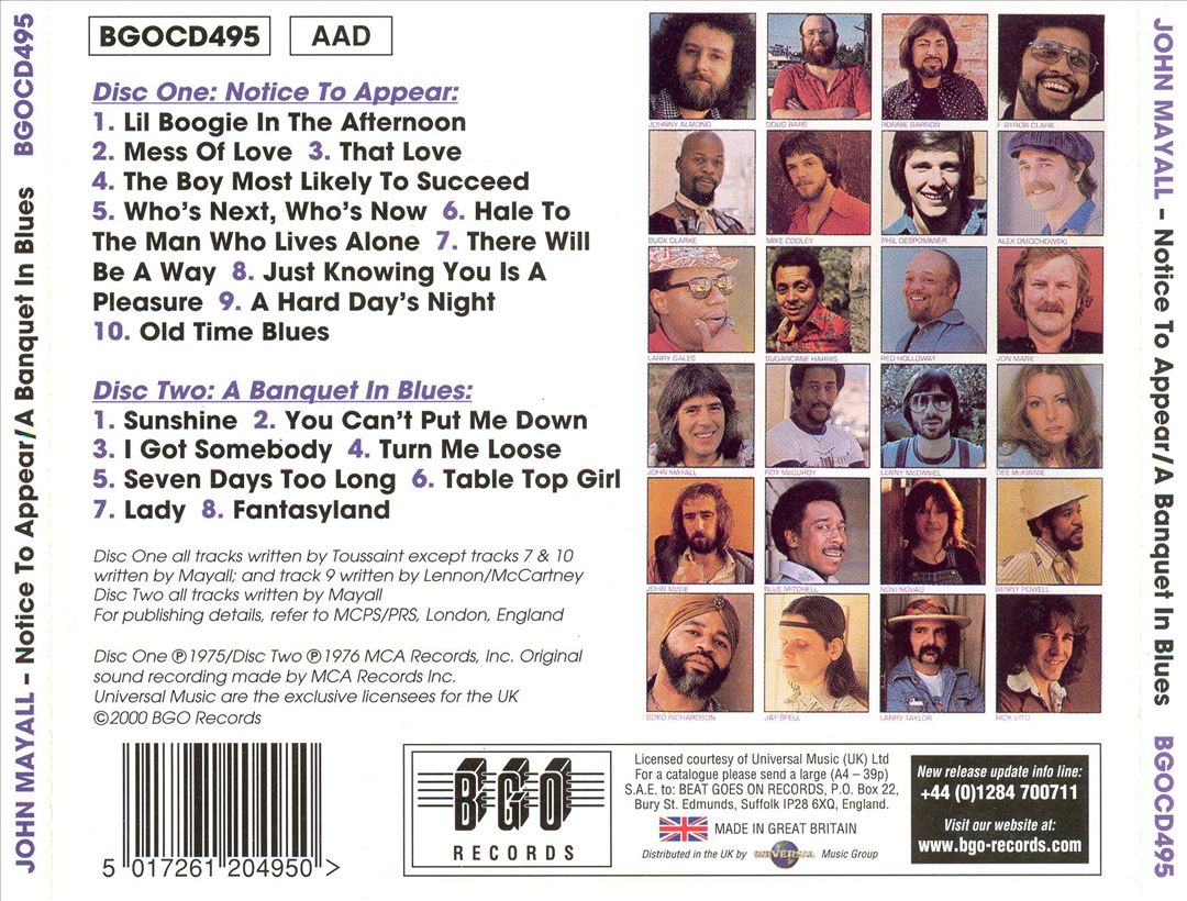 Notice to Appear/A Banquet in Blues cover art