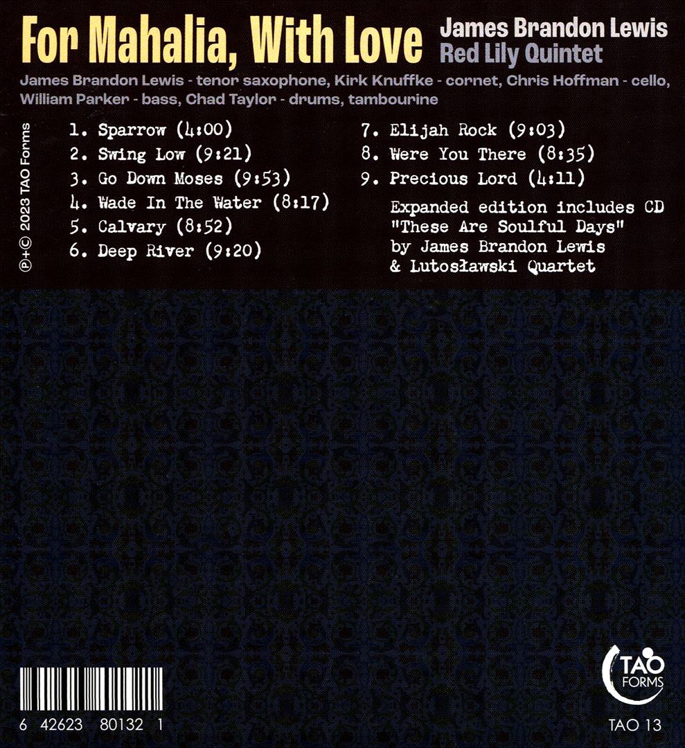 For Mahalia, with Love cover art