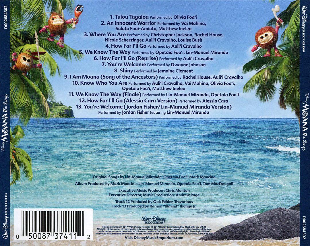 Moana: The Songs [Original Soundtrack] cover art