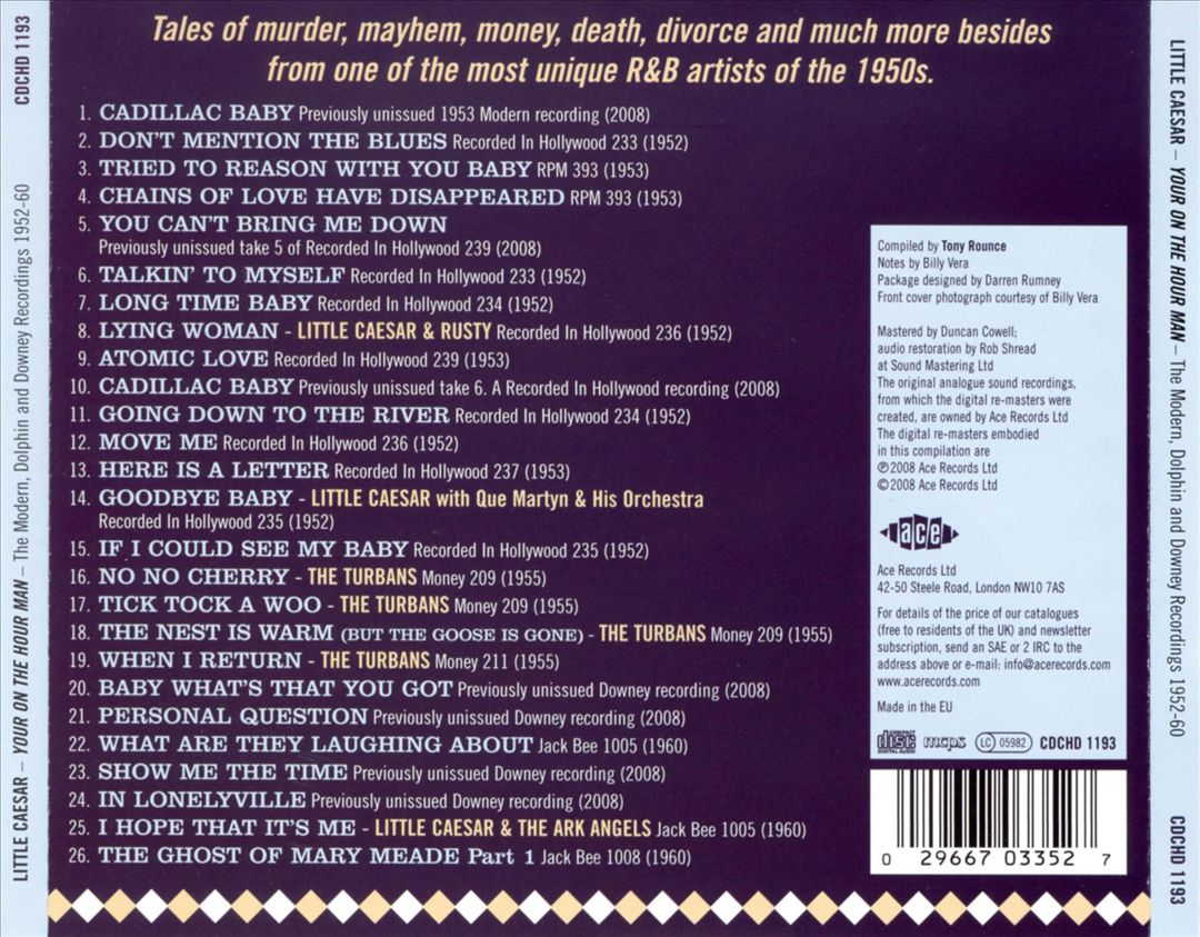 Your On-The-Hour Man: Modern, Dolphin and Downey Recordings cover art