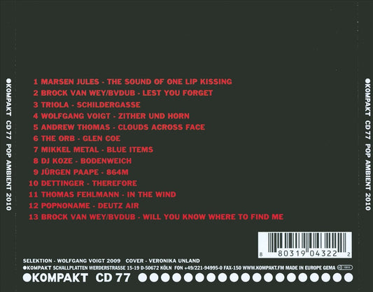 Pop Ambient 2010 cover art
