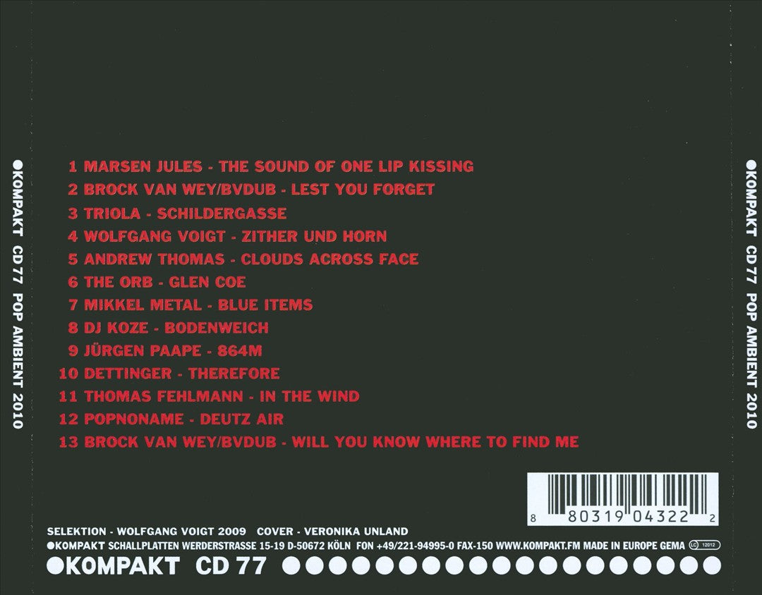 Pop Ambient 2010 cover art
