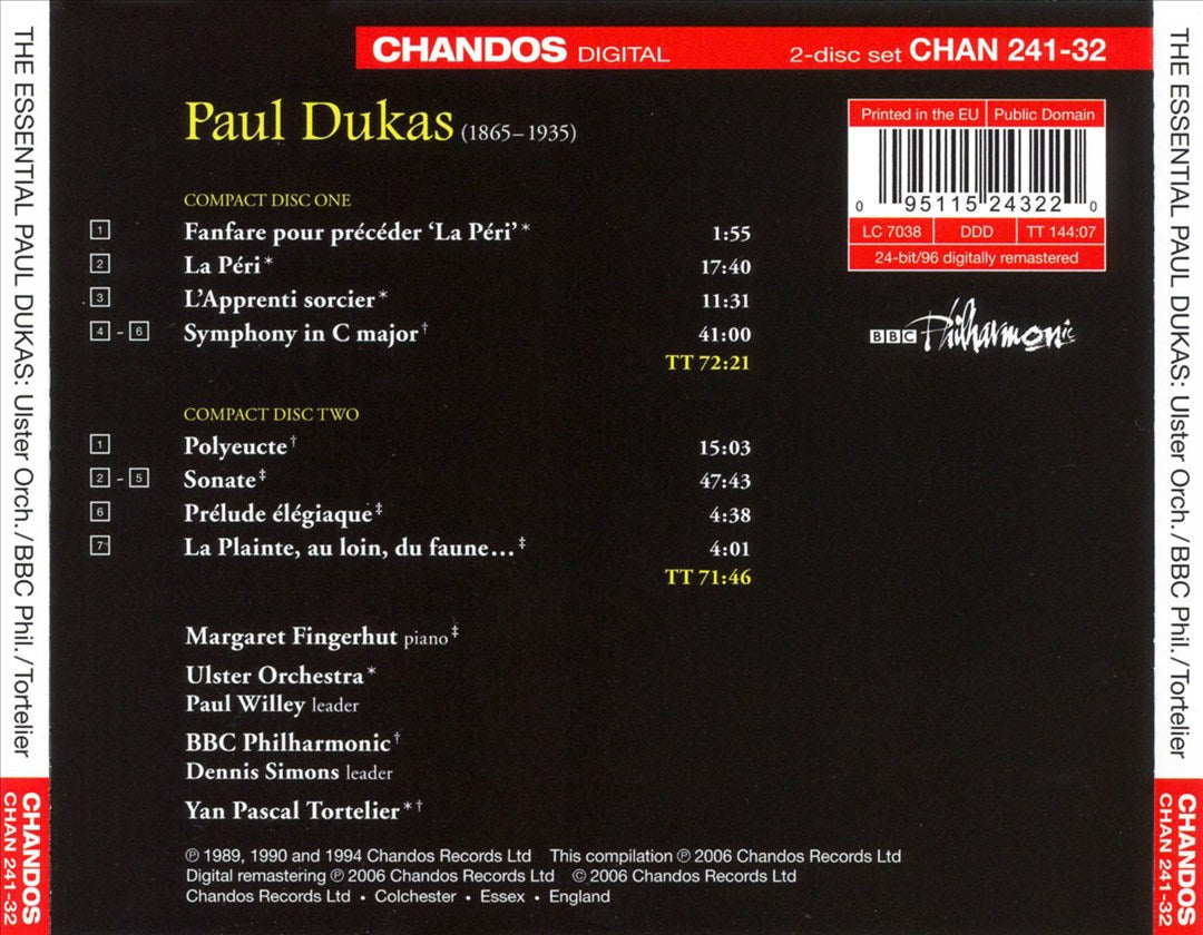 Essential Paul Dukas cover art