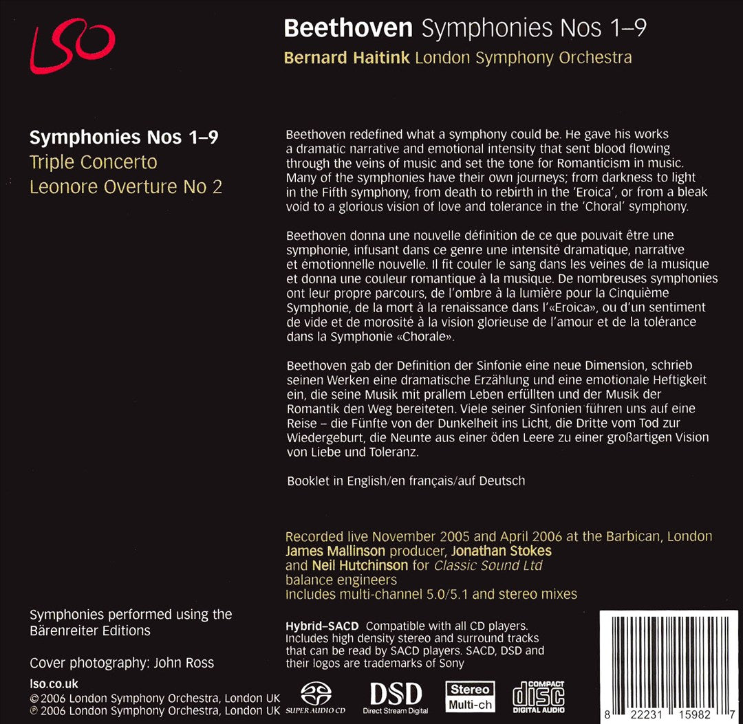 Beethoven: Symphonies Nos. 1-9 [Special Edition] cover art