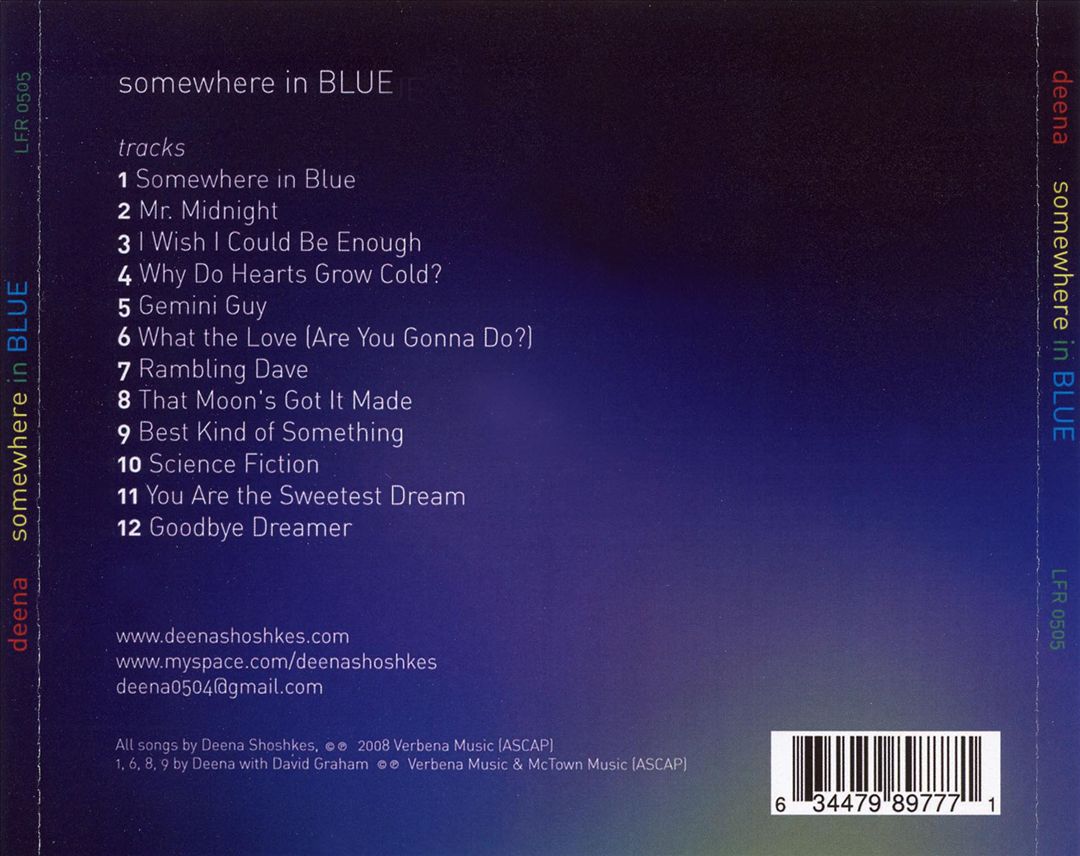 Somewhere In Blue cover art