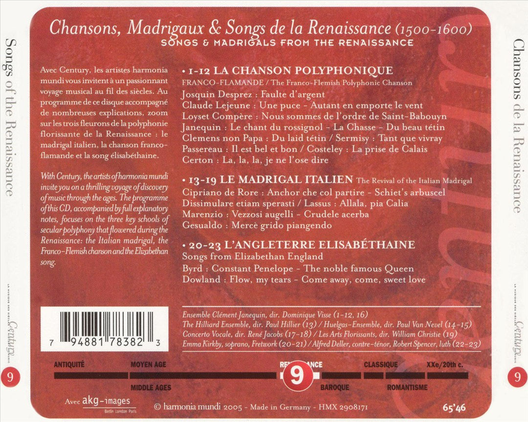 Chansons de la Renaissance cover art