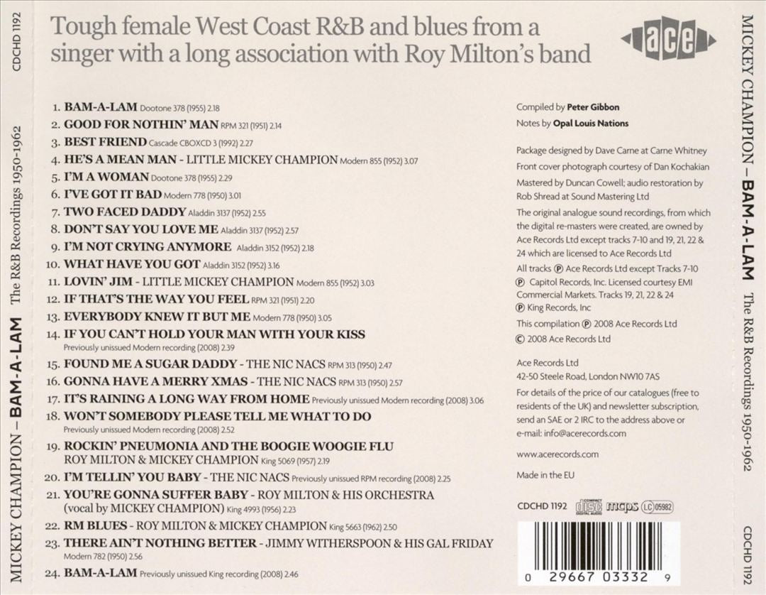 Bam-A-Lam: The R&B Recordings 1950-1962 cover art