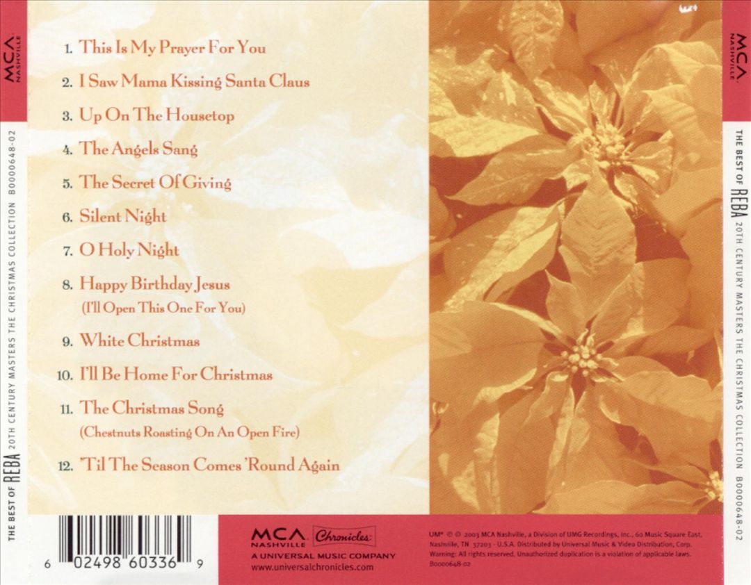 20th Century Masters: Christmas Collection: Reba cover art