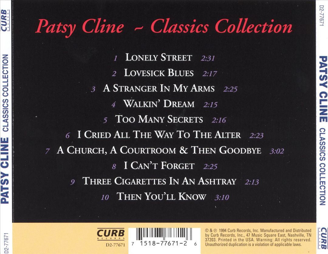 Classics Collection: Patsy Cline cover art