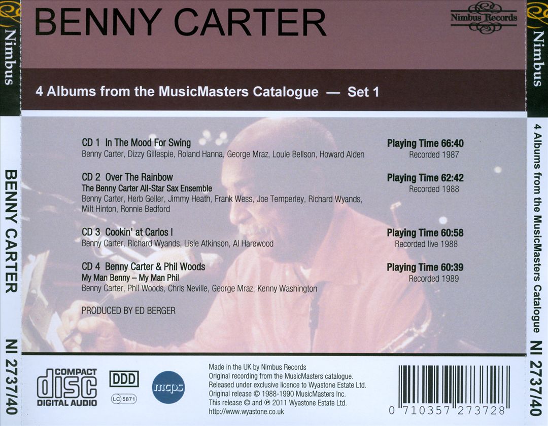 In the Mood for Swing/Over the Rainbow/Cookin' at Carlos I/Benny Carter & Phil Woods cover art