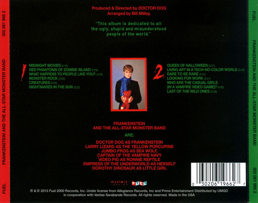 Frankenstein and the All-Star Monster Band cover art