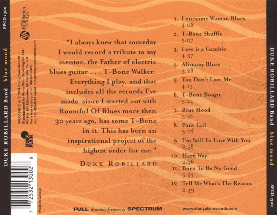 Blue Mood: The Songs of T-Bone Walker cover art