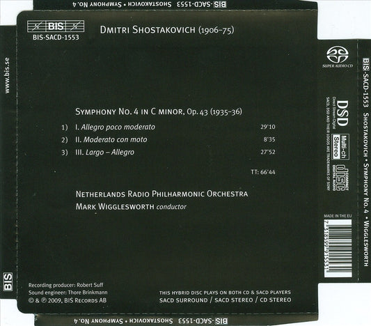 Shostakovich: Symphony No. 4 cover art