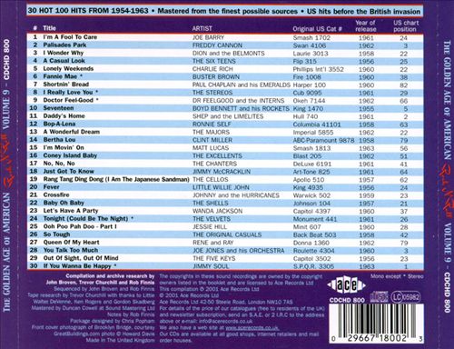 Golden Age of American Rock 'n' Roll, Vol. 9 cover art