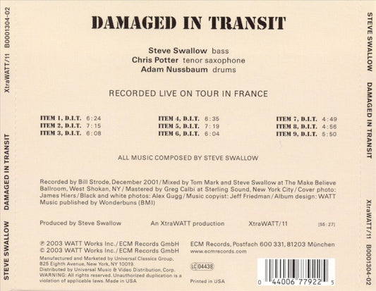 Damaged in Transit cover art