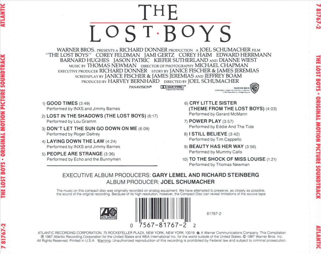 Lost Boys [Original Soundtrack] cover art
