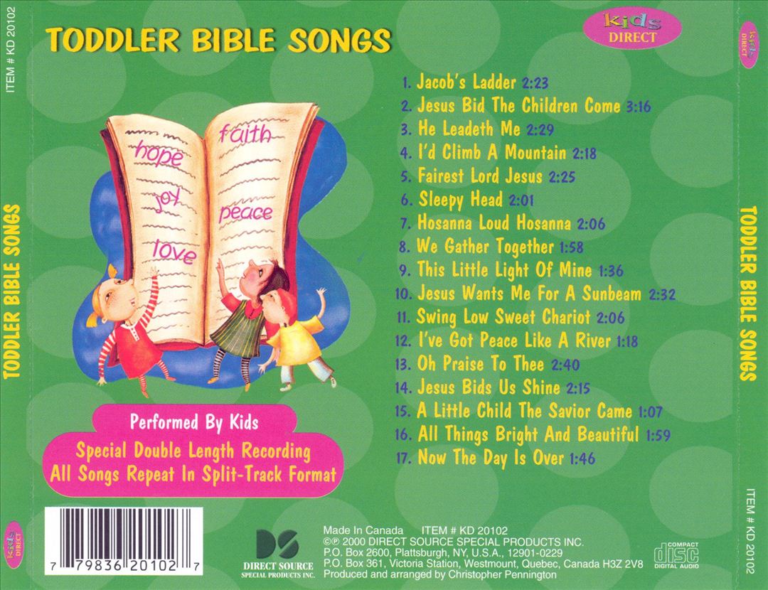 Toddler Bible Songs cover art