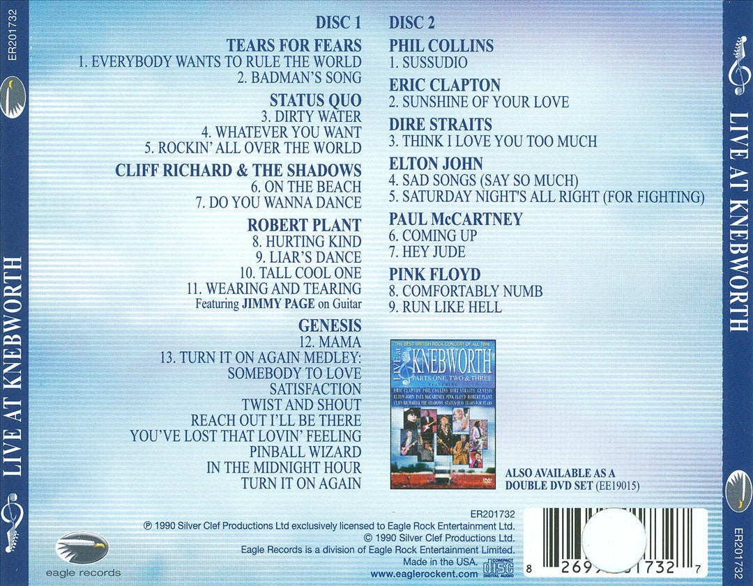 Live at Knebworth cover art