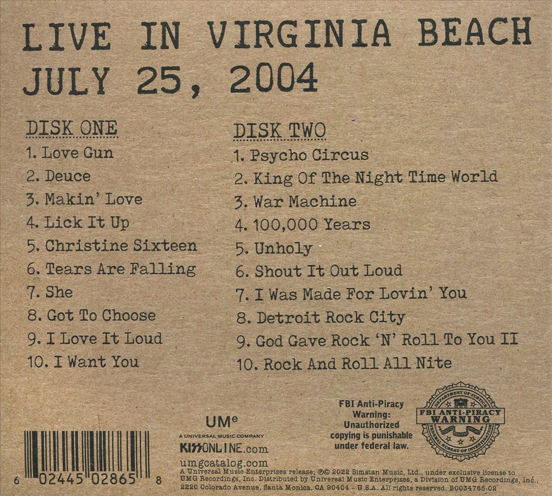 Off the Soundboard: Live in Virginia Beach, VA, July 25, 2004 cover art