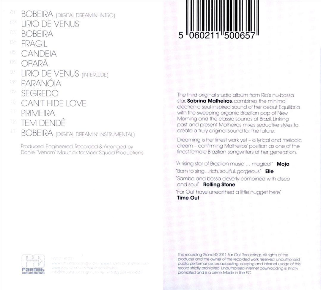 Dreaming cover art